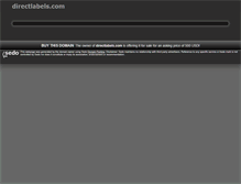 Tablet Screenshot of directlabels.com